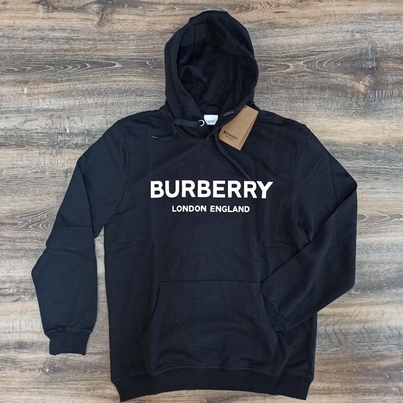 burberry black hoodie mens